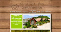 Desktop Screenshot of angyalkert-tabor.hu